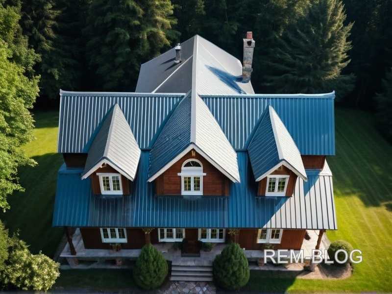 Технические ограничения металлочерепицы при укладке на крышах с несколькими уровнями